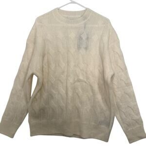 All Saints Mohair Men’s M NWT Kosmic Cream 3573 F